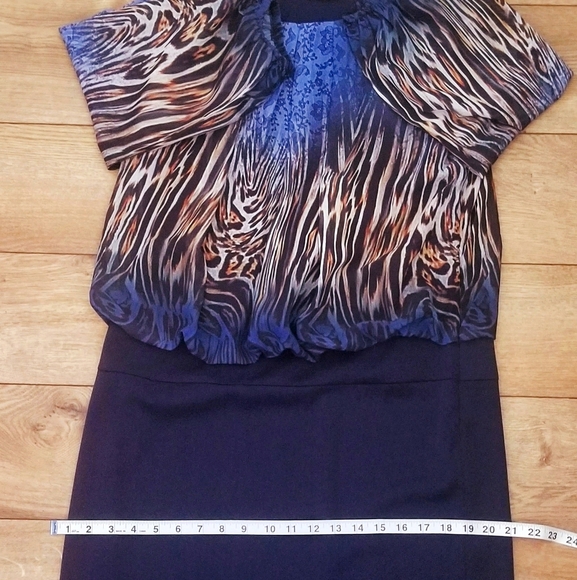 PLB Dress Sheath, Midi 3/4Sleeves - Picture 6 of 7